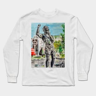 Rinty Monaghan statue Long Sleeve T-Shirt